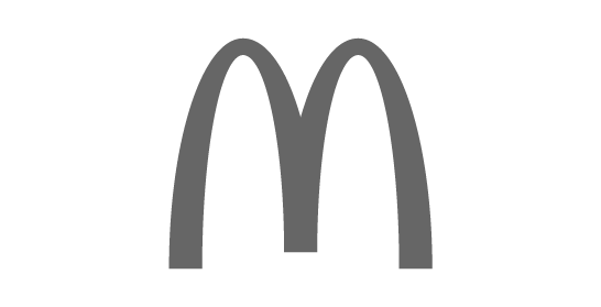 mcdonalds logo greyscale