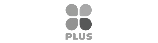 plus logo greyscale